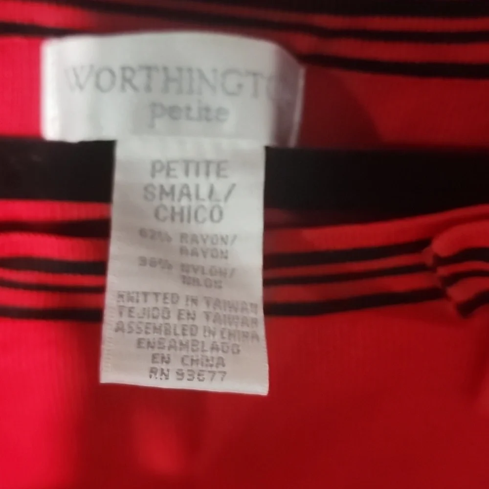 Worthington Petite Knitted Blouse - Picture 3 of 3